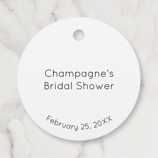 Modernes Script-Brautparty Sie bindet den Knoten Geschenkanhänger (Rückseite)