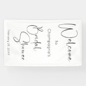 Modernes Script-Brautparty Willkommen Banner (Horizontal)
