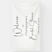 Modernes Script-Brautparty Willkommen Banner (Vertikal)