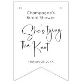 Modernes Script-Brautparty Wimpelkette (Erste Fahne)