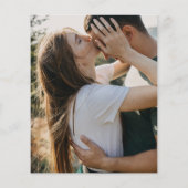 Modernes Script Budget Foto Hochzeitseinladung (Rückseite)