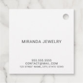 Modernes Script Business Danke Tags Geschenkanhänger (Rückseite)