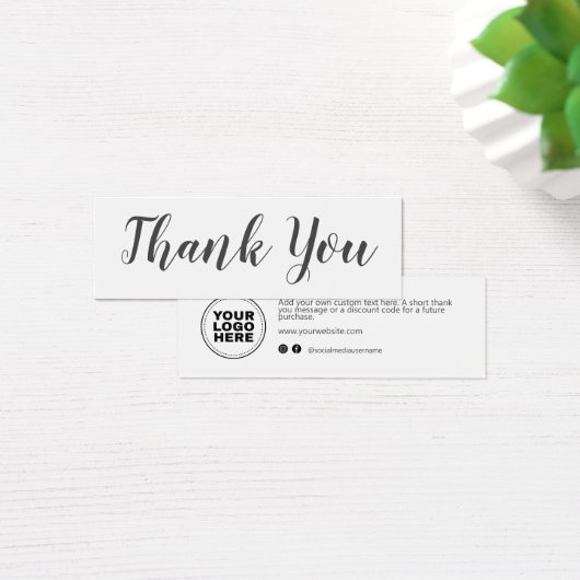 Modernes Script-Business-Logo Danke Einlegen der K (Schreibtisch)