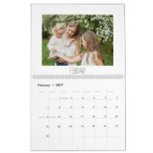 Modernes Script Calendar Family Erinnerungen Multi Kalender (Feb 2027)