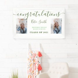 Modernes Script Calligraphy Abschluss 2 Foto Banner