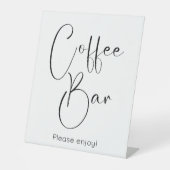 Modernes Script-Coffee-Bar Sockelschild (Vorderseite)