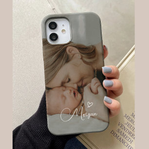 Modernes Script Custom Family Vollständiges Foto Case-Mate iPhone Hülle