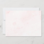 Modernes Script Elegant Baby Shower Einladung (Rückseite)