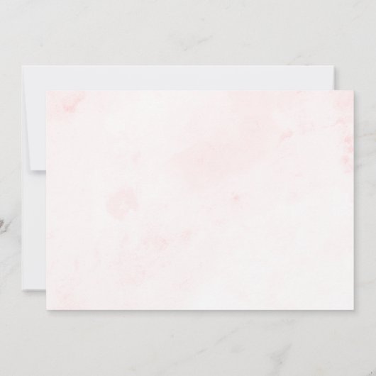 Modernes Script Elegant Baby Shower Einladung (Rückseite)