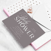 Modernes Script Elegant Baby Shower Einladung