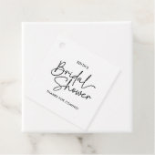 Modernes Script Elegantes handgeschriebenes Brautp Geschenkanhänger (Beispiel)