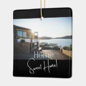 Modernes Script Elegantes New Sweet Family Zuhause Keramikornament (Links)