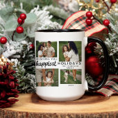 Modernes Script Family Foto Custom Christmas 2024 Kaffeetasse