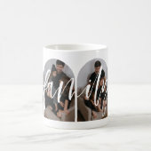 Modernes Script Family Foto Kaffee Tasse (Mittel)