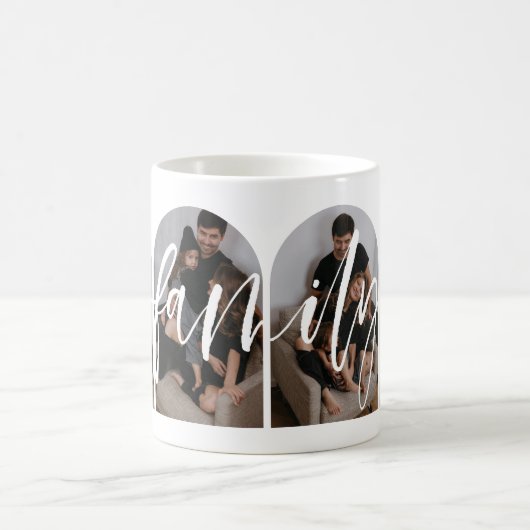 Modernes Script Family Foto Kaffee Tasse (Mittel)