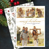 Modernes Script Folies 4 Multi-Foto Weihnachten
