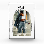 Modernes Script Foto 2024 Minimalistischer Abschlu (Vorderseite)