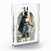 Modernes Script Foto 2024 Minimalistischer Abschlu (Links)