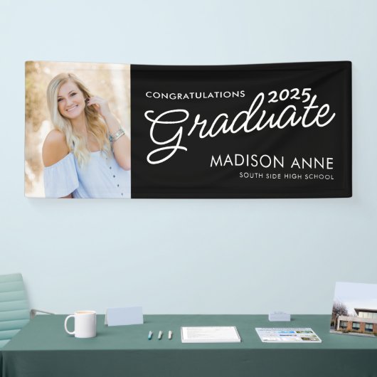 Modernes Script-Foto-Abschluss Banner (Messe)