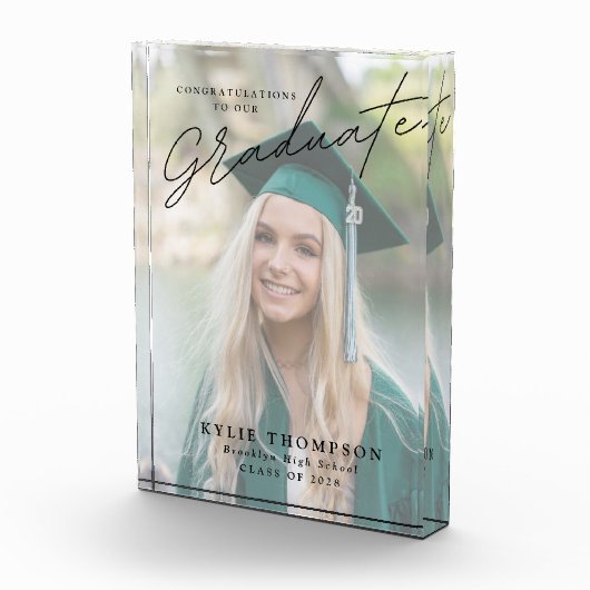 Modernes Script-Foto-Abschluss Fotoblock (Rechts)