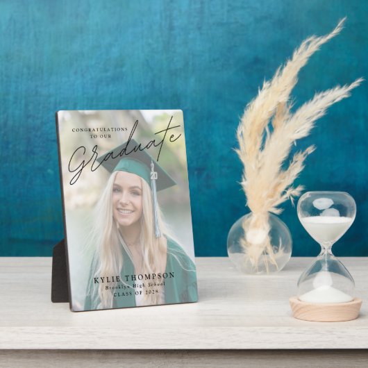 Modernes Script-Foto-Abschluss Fotoplatte (Seite)