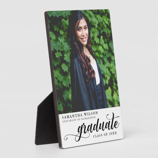 Modernes Script-Foto-Abschluss Fotoplatte (Seite)