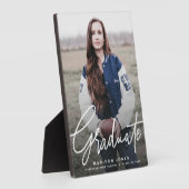 Modernes Script-Foto-Abschluss Fotoplatte (Seite)