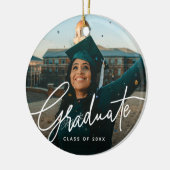 Modernes Script-Foto-Abschluss Keramik Ornament (Links)