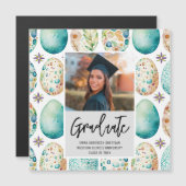 Modernes Script-Foto-Abschluss Magneteinladung (Vorne/Hinten)