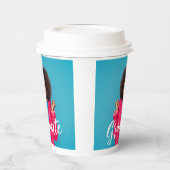 Modernes Script-Foto-Abschluss Pappbecher (Links)