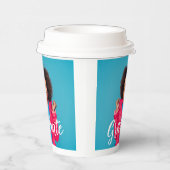 Modernes Script-Foto-Abschluss Pappbecher (Rechts)