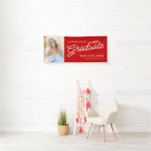 Modernes Script Foto Abschluss Red Banner (Insitu)
