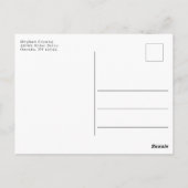 Modernes Script Foto Abschluss Vielen Dank Postcar Postkarte (Rückseite)