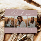 Modernes Script Foto Abschluss Vielen Dank Postkarte