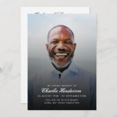 Modernes Script-Foto-Beerdigungsprogramm Programm (Vorne/Hinten)