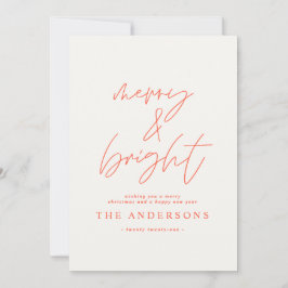 Modernes Script-Foto fröhlich & hell Weihnachten