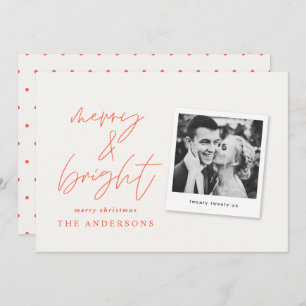 Modernes Script-Foto fröhlich & hell Weihnachten