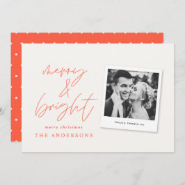 Modernes Script-Foto fröhlich & hell Weihnachten