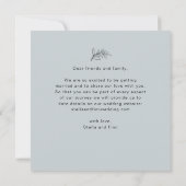 Modernes Script-Foto für Hochzeiten speichern das  Save The Date (Rückseite)