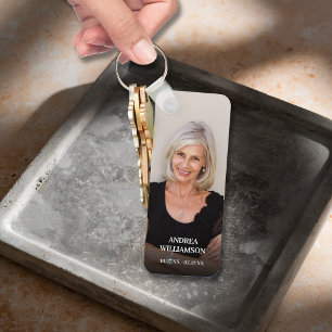 Modernes Script-Foto-Gedenkmal für das Gedächtnis Schlüsselanhänger