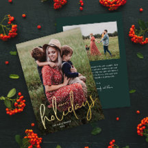 Modernes Script Foto Happy Holidays