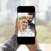 Modernes Script-Foto Hochzeitsempfang Einladung