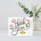Modernes Script-Foto Hochzeitskarte Postkarte (Stehend Vorderseite)