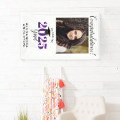 Modernes Script-Foto Lila vertikaler Abschluss Banner (Insitu)