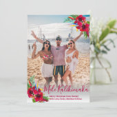 Modernes Script-Foto Mele Kalikimaka Weihnachten (Stehend Vorderseite)