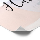 Modernes Script Foto Paare Dusche Willkommen Poster (Ecke)