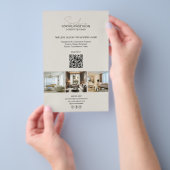 Modernes Script Foto QR Beruflich Business Flyer (Handgriff)