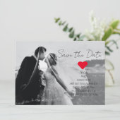 Modernes Script Foto QR Code Hochzeitaddiendatum Save The Date (Stehend Vorderseite)