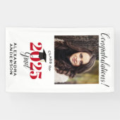 Modernes Script-Foto Rot Vertical Abschluss Banner (Horizontal)