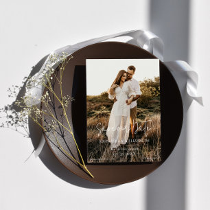Modernes Script-Foto Save The Date
